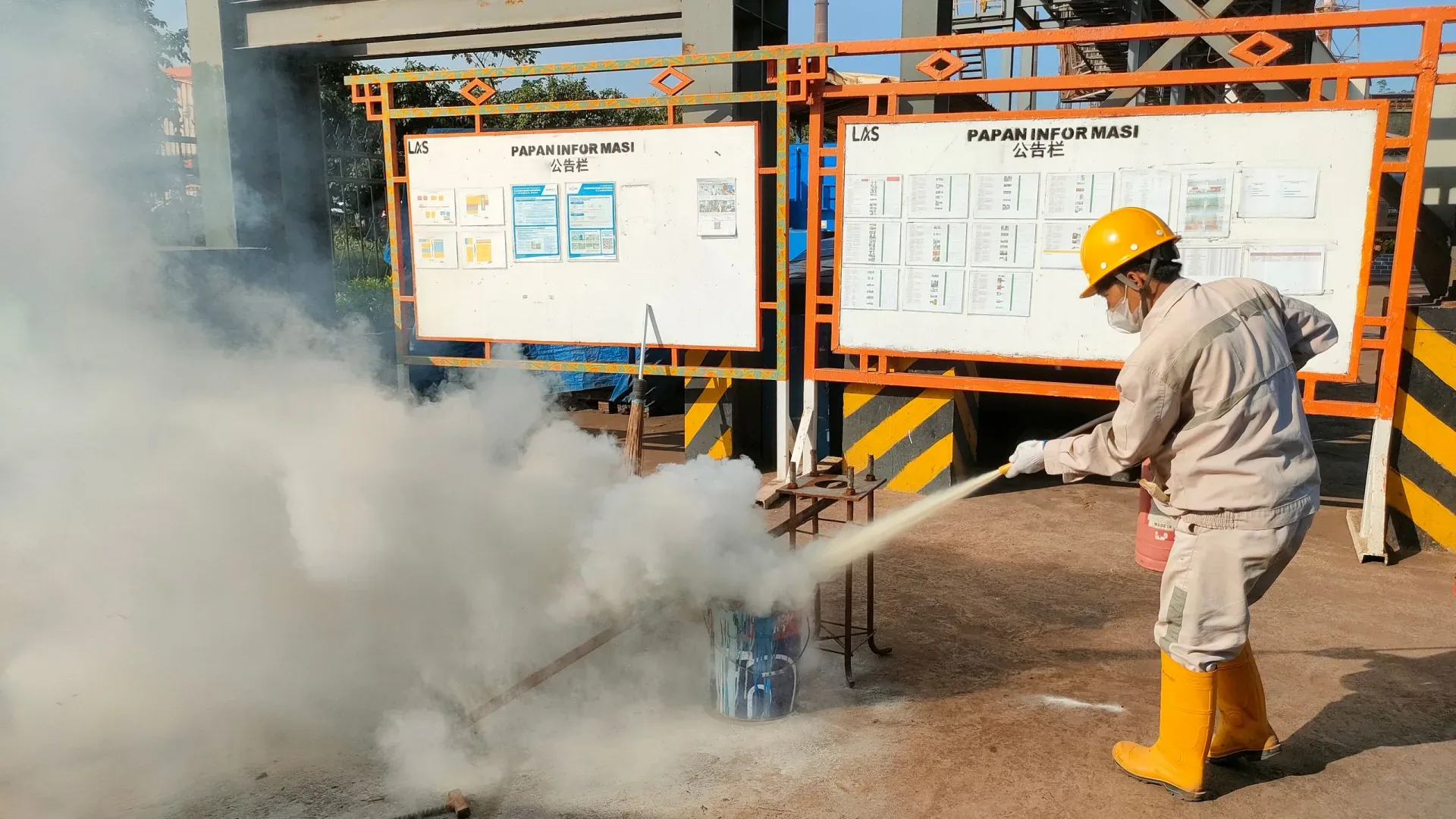 Practical workplace fire safety training