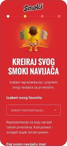 Smoki application avatar creation interface