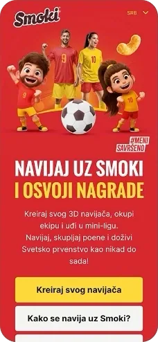 Smoki Navijaj application home screen